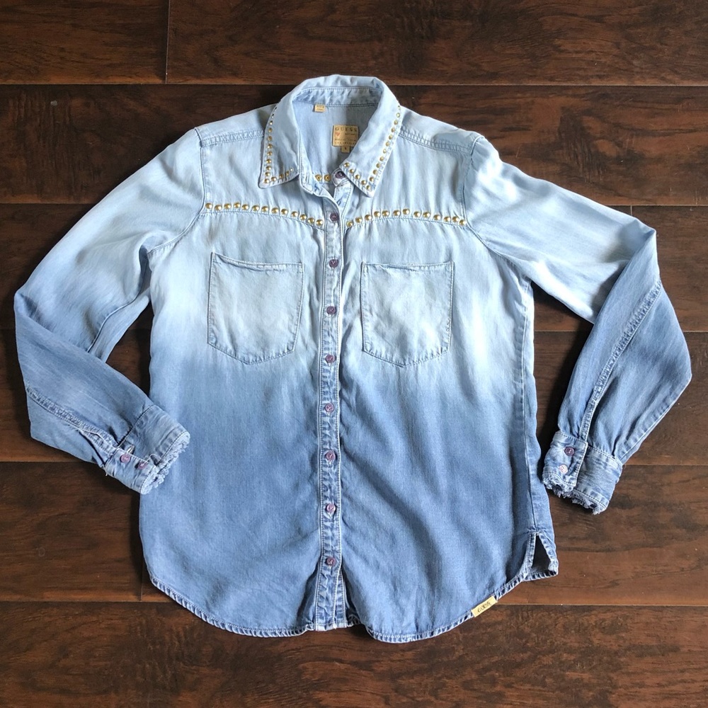 Guess Chambray Top